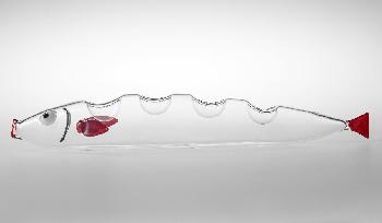 Salmon center piece - Centre de table porte bougies